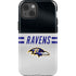 NFL Baltimore Ravens White Striped iPhone 15 Impact Case